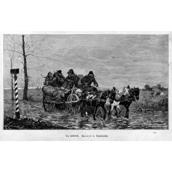 Na szosie. Rysował A. Kędzierski. 954 / "NA SZOSIE. Rysował A. Kędzierski. 954"