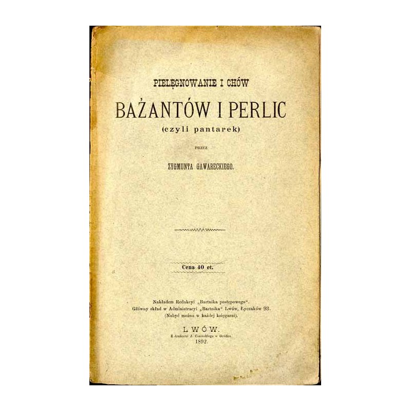 Pielęgnowanie i chów bażantów i perlic (czyli pantarek)