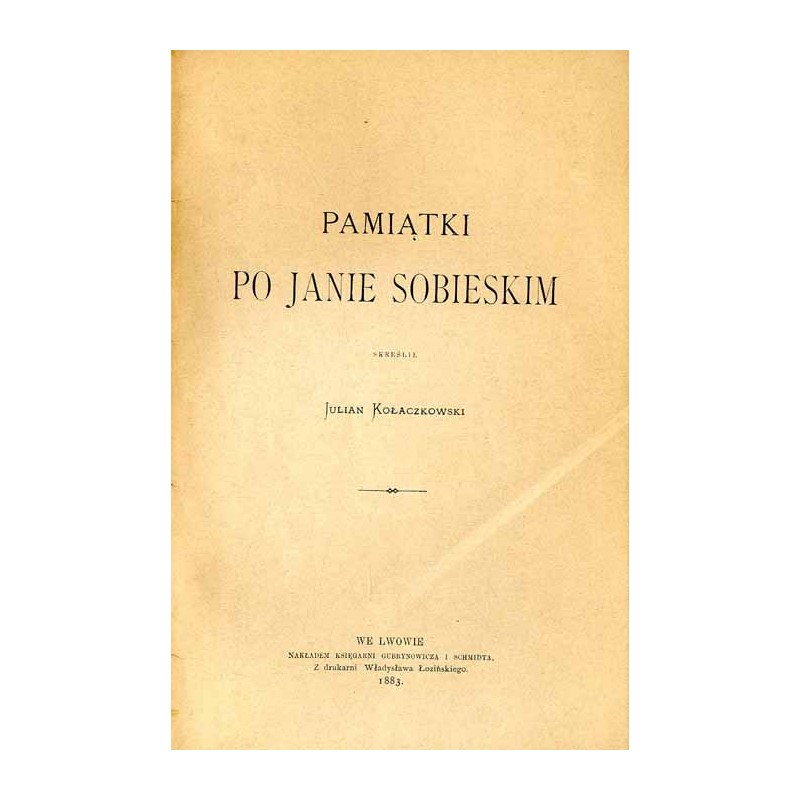 Pamiątki po Janie Sobieskim