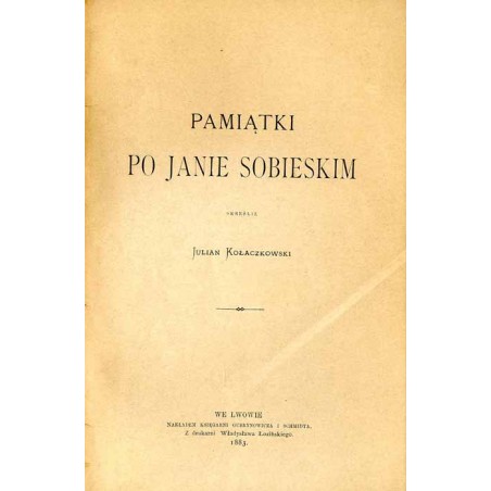 Pamiątki po Janie Sobieskim