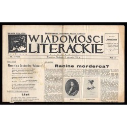 Wiadomości Literackie. Tygodnik. R.9 (1932). Nr 5 (422) (31 stycznia 1932) / Fotomontaż Mieczysława Choynowskiego "To be or not