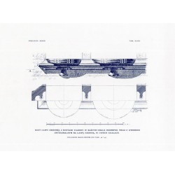 Zubrzycki: Skarb 1. Tabl. 40-48 66-69 i 75-76. Collegium Iagellonicum w Krakowie [przekrój podłużny i detale architektoniczne]