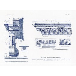 Zubrzycki: Skarb 1. Tabl. 40-48 66-69 i 75-76. Collegium Iagellonicum w Krakowie [przekrój podłużny i detale architektoniczne]