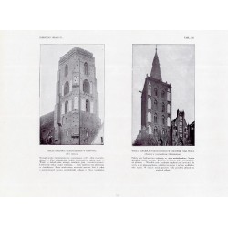 Zubrzycki: Skarb 4. Tabl. 337. [1] Wieża kościoła parafialnego w Gostyniu [2] Wieża kościoła parafialnego w Chełmnie / "ZUBRZYC
