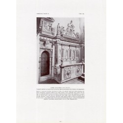 Zubrzycki: Skarb 4. Tabl. 368. Ławki kapłańskie czyli stalle, tudzież drzwi do zakrystii w prezbiterium kościółka św. Idziego w