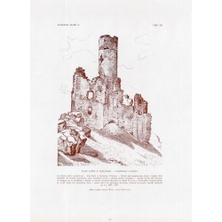 Zubrzycki: Skarb 4. Tabl. 320. Ruiny zamku w Chęcinach. Szkic Wojciecha Betleya / "ZUBRZYCKI: SKARB IV. TABL. 320. RUINY ZAMKU W