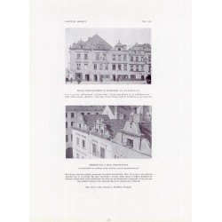 Zubrzycki: Skarb 4. Tabl. 350. [1] Widok starych domów w Warszawie "Na Kanoniach" [2] Perspektywa z boku (oba zdjęcia wedle fot
