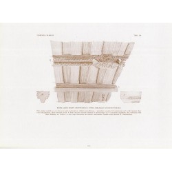 Zubrzycki: Skarb 4. Tabl. 357. Widok części stropu drewnianego z domku kolegiat gnieźnieńskich. Rysunek W. Gosienieckiego / "ZUB