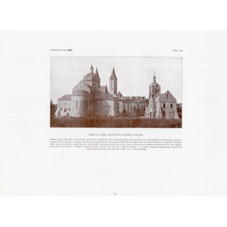 Zubrzycki: Skarb 4. Tabl. 324. Widok na część apsydialną katedry w Płocku. Fot. A. Grzywińskiego / "ZUBRZYCKI: SKARB IV. TABL. 3