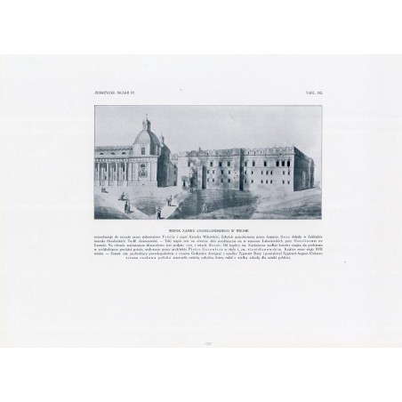 Zubrzycki: Skarb 4. Tabl. 382. Widok zamku jagiellońskiego w Wilnie / "ZUBRZYCKI: SKARB IV. TABL. 382. WIDOK ZAMKU JAGIELLOŃSKIE