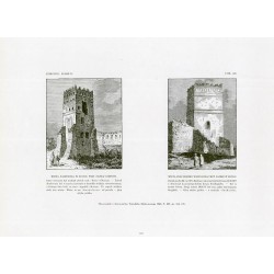 Zubrzycki: Skarb 4. Tabl. 322. [1] Wieża zachodnia w Łucku, przy zamku górnym [2] Wieża południowo-wschodnia przy zamku w Łucku