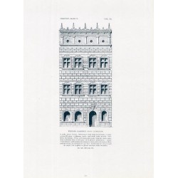 Zubrzycki: Skarb 4. Tabl. 372. Wystawa kamienicy "Pod Lewkiem" w rynku miasta Lwowa / "ZUBRZYCKI: SKARB IV. TABL. 372. WYSTAWA K