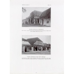 Zubrzycki: Skarb 4. Tabl. 374. [1] Podcienia drewniane w Ciężkowicach [2] Podcienia drewniane w rynku miasta Ciężkowic / "ZUBRZ