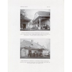 Zubrzycki: Skarb 4. Tabl. 364. [1] Podcienia drewniane na słupach z rynku w Dębowcu [2] Domek przyziemny na Zwierzyńcu / "ZUBRZ