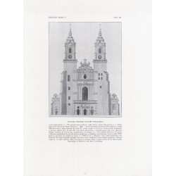 Zubrzycki: Skarb 4. Tabl. 348. Przednia fasada katedry poznańskiej / "ZUBRZYCKI: SKARB IV. TABL. 348. WYSTAWA PRZEDNIA KATEDRY P