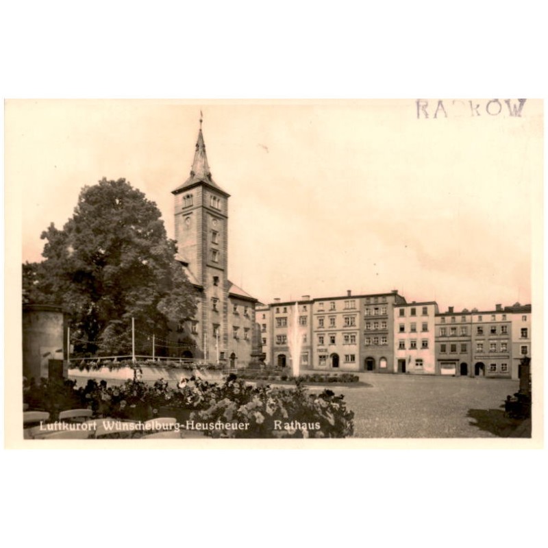 Radków. Luftkurort Wünschelburg-Heuscheuer. Rathaus