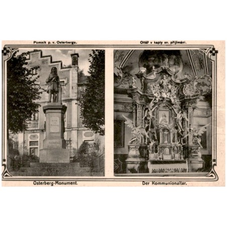 Osterberg-Monument. Der Kommunionaltar. Pomnik p. v. Osterbergu. Oltař v kaply sv. přijímani.