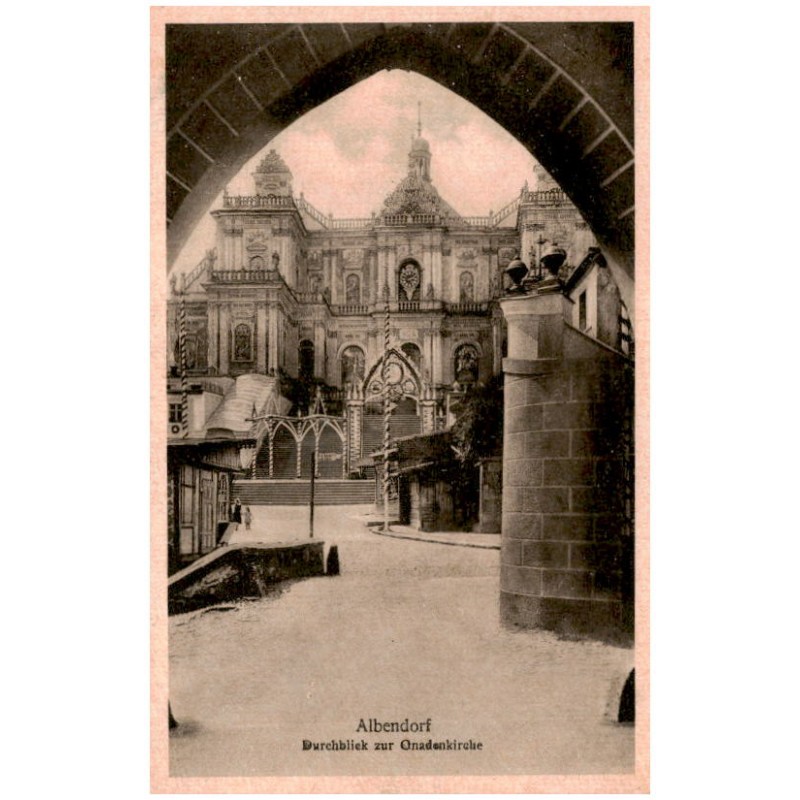 Albendorf. Durchblick zur Gnadenkirche