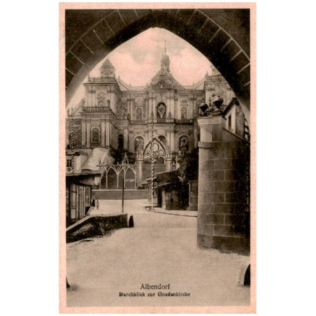 Albendorf. Durchblick zur Gnadenkirche