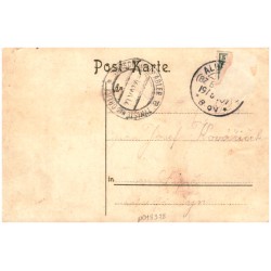 Pozdrav z Vámbeřic. Kalvárský kopec. Úplný pohled. Původ obrazu panenky Marie. Engelbau.