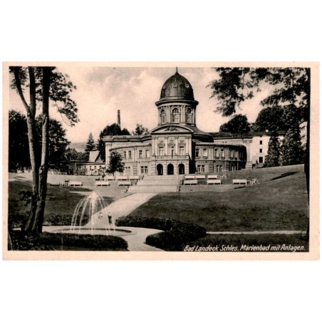Bad Landeck Schles. Marienbad mit Anlagen.
