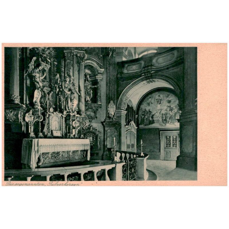 Die sogenannten "Pulverkerzen" / Rewers: Wallfahrtkirche U. L. Fr. von Albendorf Grafschaft Glatz