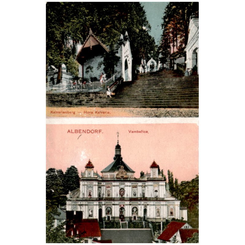Albendorf. Vambeřice. Kalvarienberg - Hora Kalvarie.