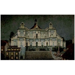 Albendorf. Wallfahrtsbasilika elektrisch beleuchtet