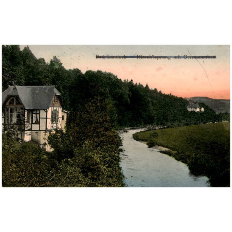 Bad Landeck, Hirsch'lsprung mit Germaniabad