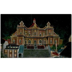 Albendorf. Wallfahrtskirche, elektrisch beleuchtet.