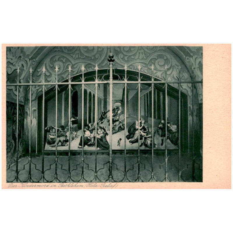 Der Kindermord in Bethllehen (Holz-Relief) / Rewers: Wallfahrtkirche U. L. Fr. von Albendorf Grafschaft Glatz