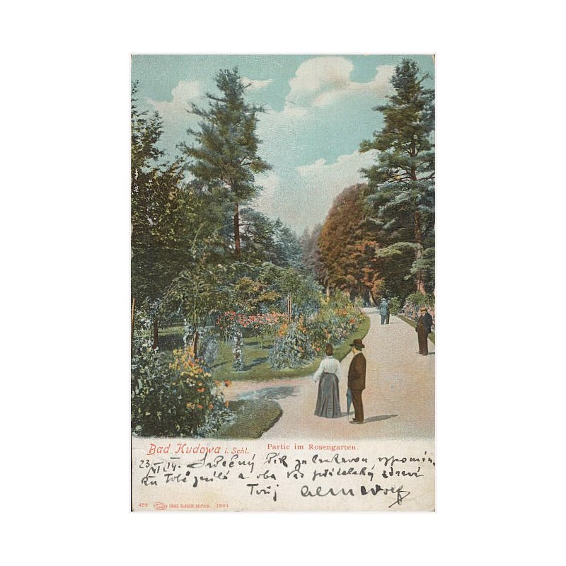 Bad Cudowa i. Schl. Partie im Rosengarten