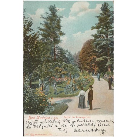 Bad Cudowa i. Schl. Partie im Rosengarten