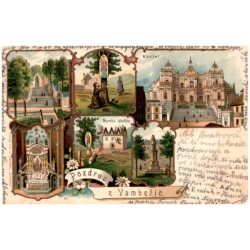 Pozdrav z Vámbeřic. Kostel. Stavba Andélu.