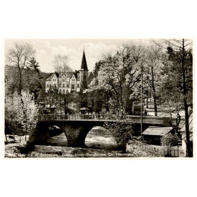 Bad Landeck in Schlesien. Bieleschloss-Sanatorium Dr. Herrmann