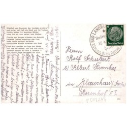 Durchblick nach Bad Landeck / Rewers: Glücklich der Wanderer der Landeck erreichte [...] G. Pavel.