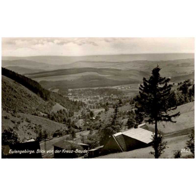 [Jugów] Eulengebirge. Blick von der Kreuz-Baude. 2055