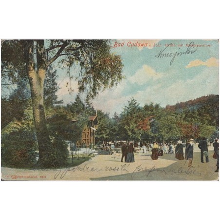 Bad Cudowa i. Schl. Partie mit Musikpavillon