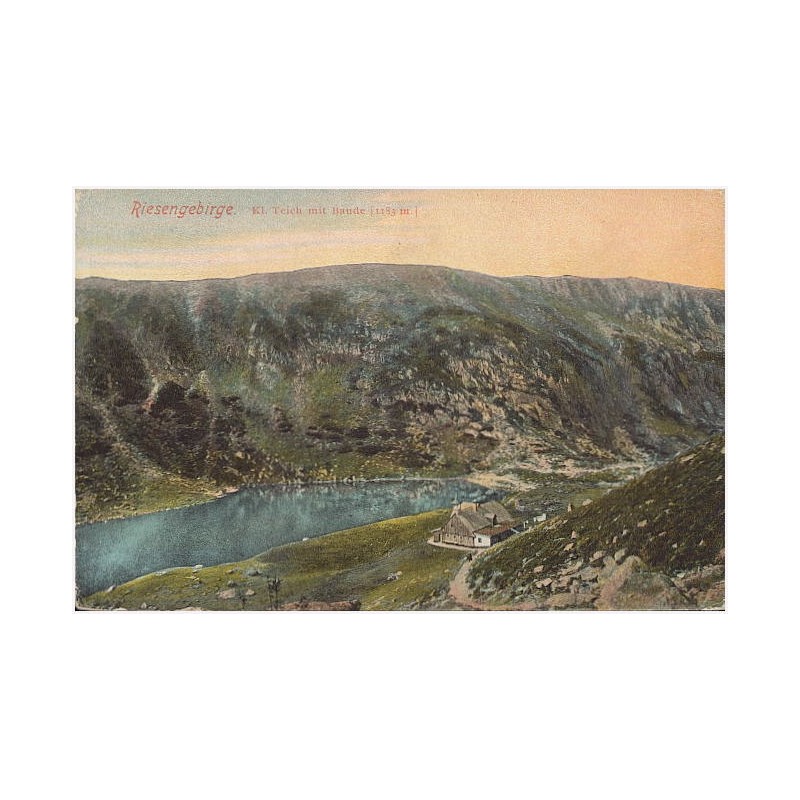 Riesengebirge. Kl. Teich mit Baude [1183 m.]