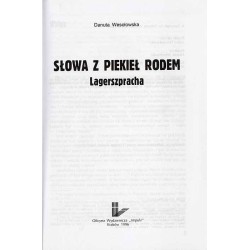 Słowa z piekieł rodem. Lagerszpracha / Słowa z piekieł rodem. Lagerszpracha. Totalitaryzm i język