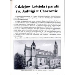 Z dziejów kościoła i parafii św. [świętej] Jadwigi w Chorzowie