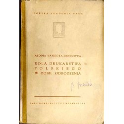 Rola drukarstwa polskiego w dobie odrodzenia