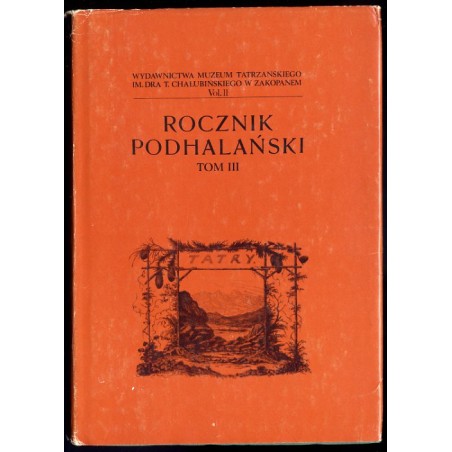 Rocznik Podhalański. T. 3 (1985)