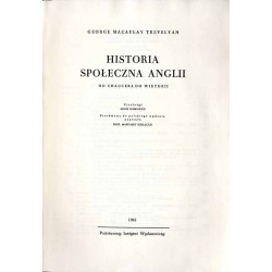 Historia społeczna Anglii od Chaucera do Wiktorii