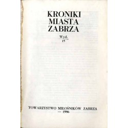 Kroniki Miasta Zabrza. Nr 15 (1986)