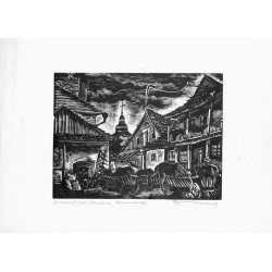 "Drzeworyt / ul. Miodowa Krzemieniec"