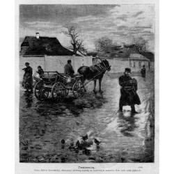 "Jesienią. Obraz Alfreda Kowalskiego, odznaczony piérwszą nagrodą na tegorocznym konkursie Tow. zach. sztuk pięknych. (549)"