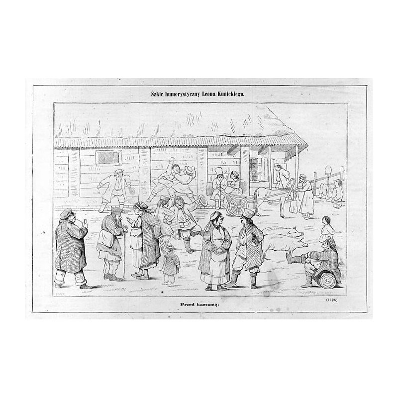 "Przed karczmą. (1196)"