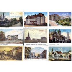 Śląskie pocztówki z pocz. XX w., ze zbiorów Muzeum Historii Katowic / Katowice Rybnik Mikołów Zabrze Chorzów, Tychy