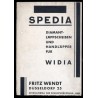 "Spedia" - Diamant-Läppscheiben und Handläpper für Widia. Fritz Wendt Düsseldorf 25. [Katalog wyrobów]